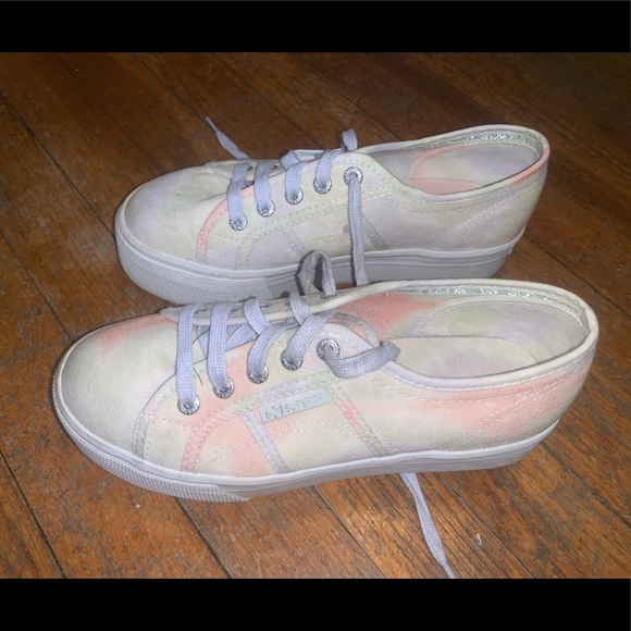 Pastel Tie-Dye Superga 1.5 inch Platform - Picture 4 of 5